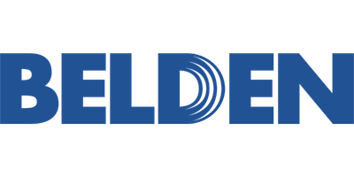 Logotipo de Belden, líder mundial en cables de alto desempeño para instalaciones de cableado estructurado industrial por Redlink.