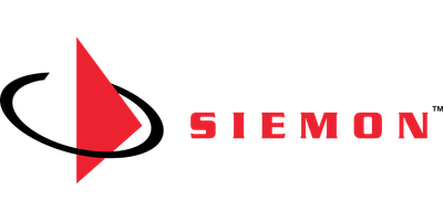 Logotipo de Siemon, innovación en conectividad de alta velocidad y servicio de cableado para centros de datos y empresas.